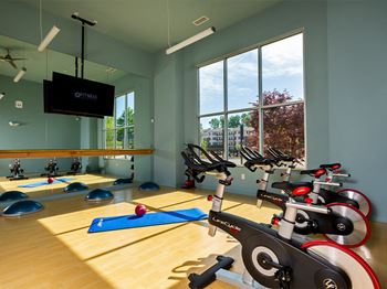 Peloton Bike And Training Space at Sycamore at Tyvola, Charlotte, North Carolina